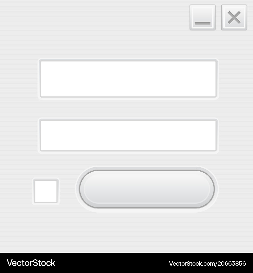Website or application interface with blank vector image