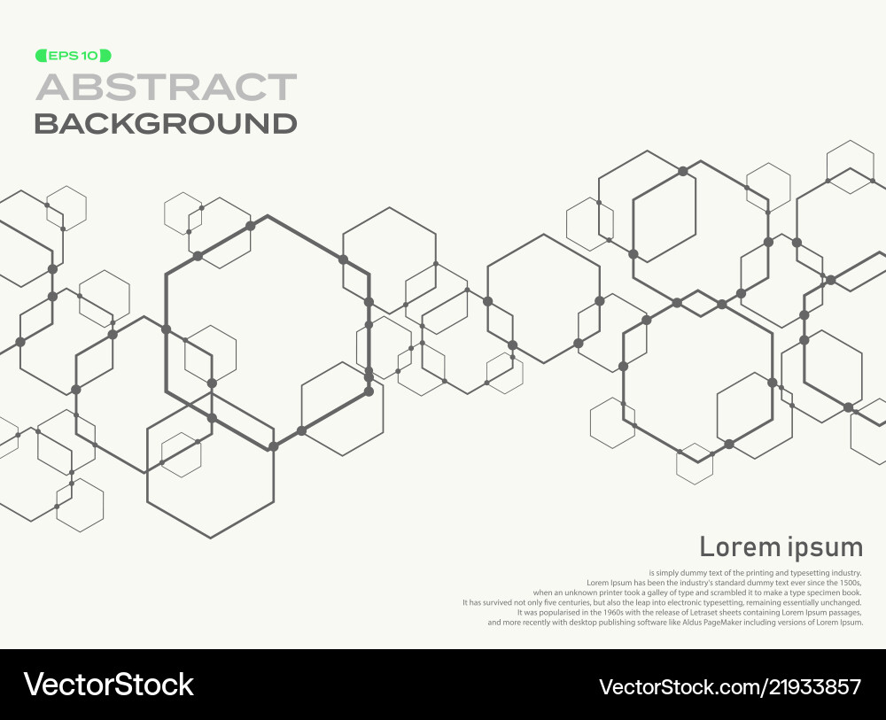 Abstract Geometric Connection Pattern vector image