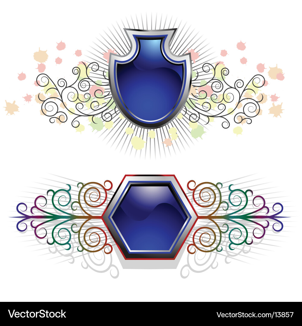 Blue buttons Royalty Free Vector Image - VectorStock