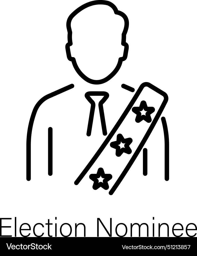 Election nominee Vector Image