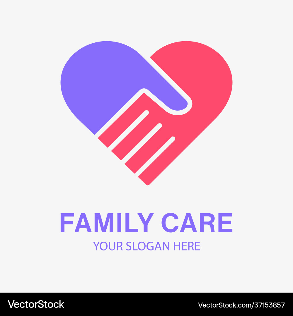 Family care icon charity Family care icon charity Vector Image