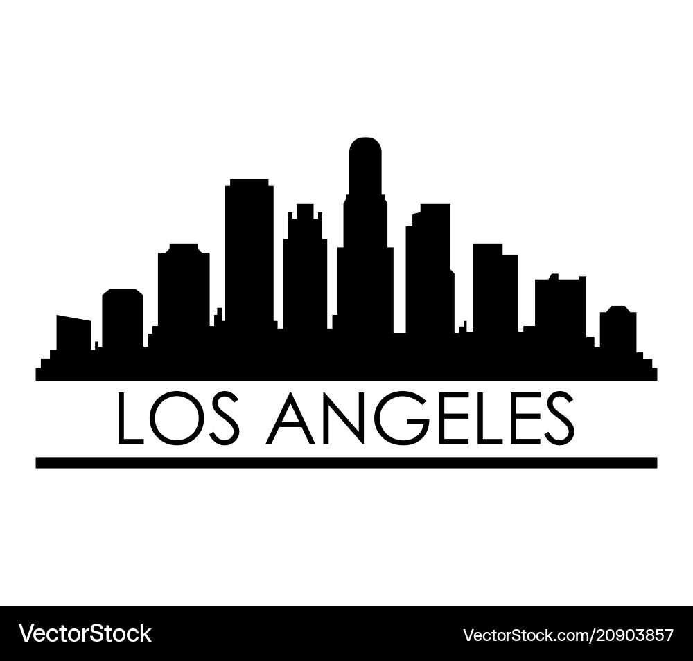 Los Angeles Cityscape Vector Image