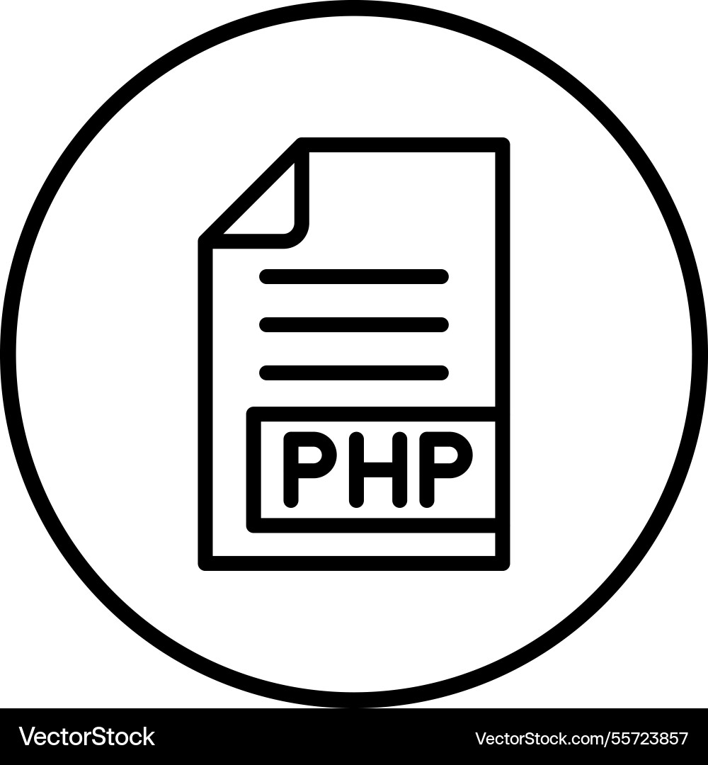 Php icon design vector image