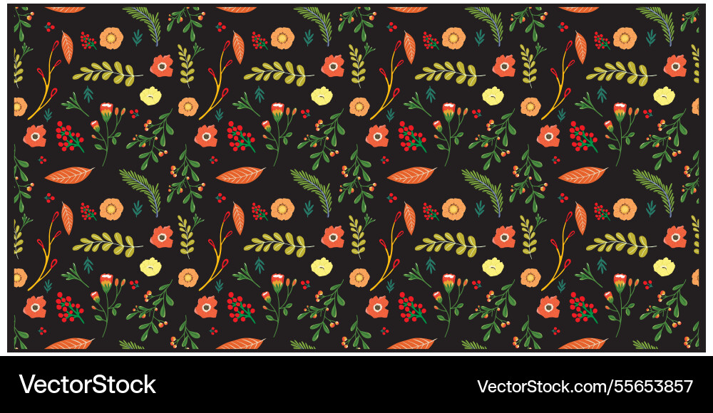 Repeat print motif on dark background Vector Image
