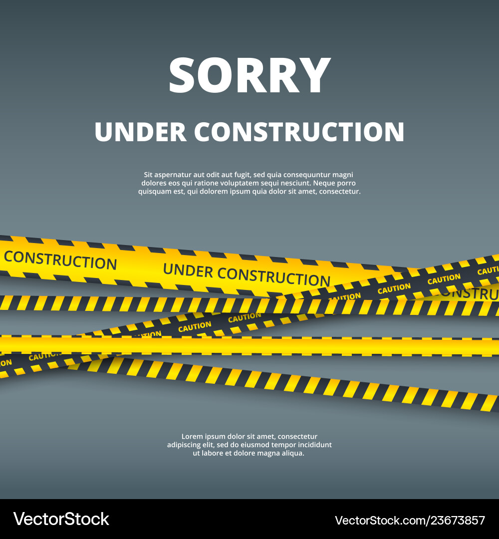 Under construction page web site design template Vector Image Under construction page web site design template Vector Image
