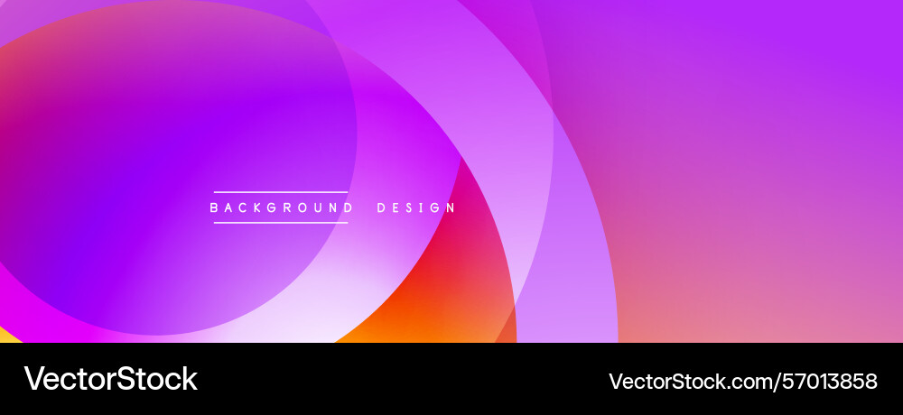 Abstract background features overlapping circles Vector Image