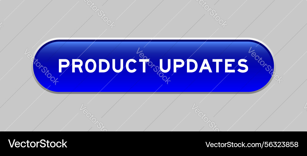 Blue color capsule shape button with word product Blue color capsule shape button with word product vector image