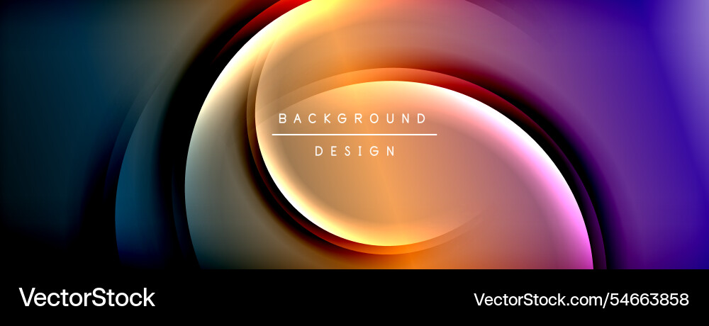 Bright rainbow style color gradient with curve Bright rainbow style color gradient with curve vector image