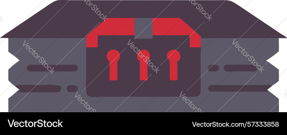 Data center server rack network infrastructure vector image