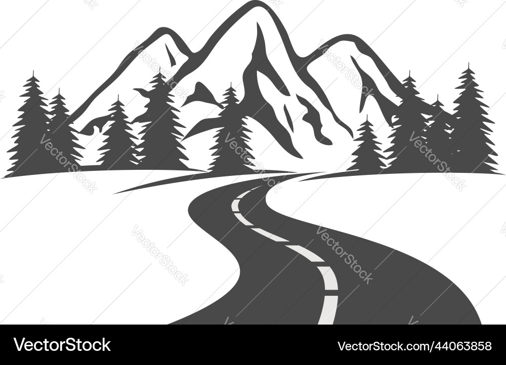 Highway road in mountains