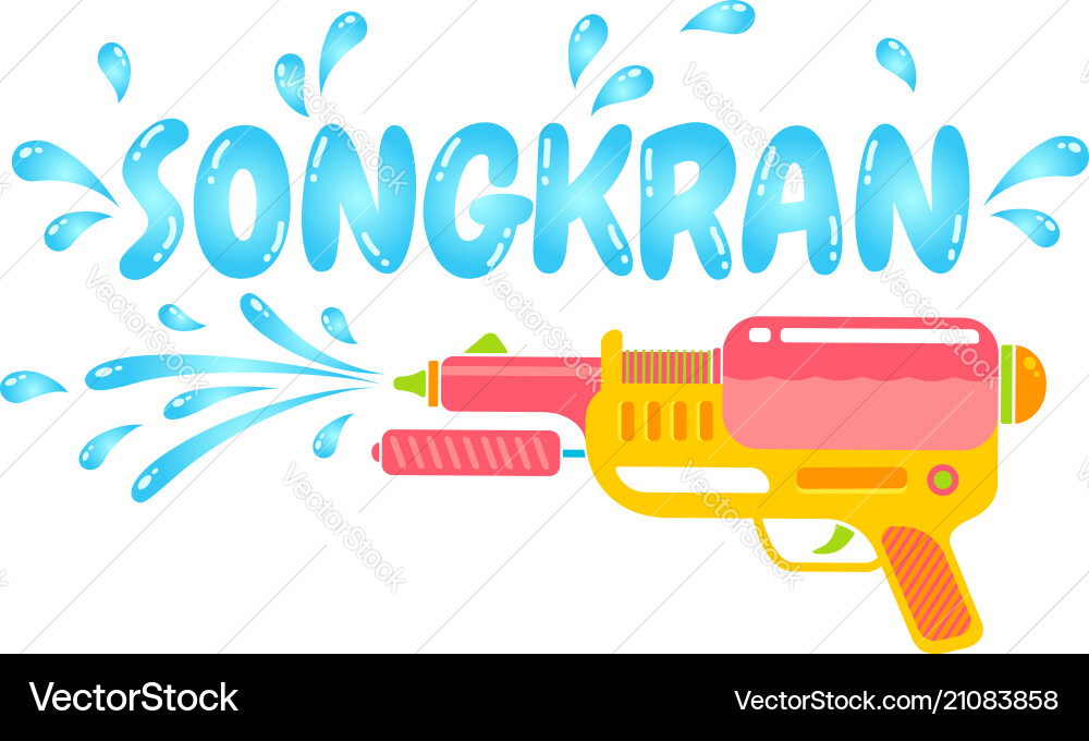Songkran festival in thailand Songkran festival in thailand vector image