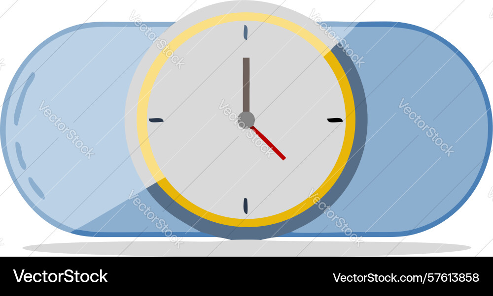 Stylish toggle clock icon for scheduling alarms Vector Image