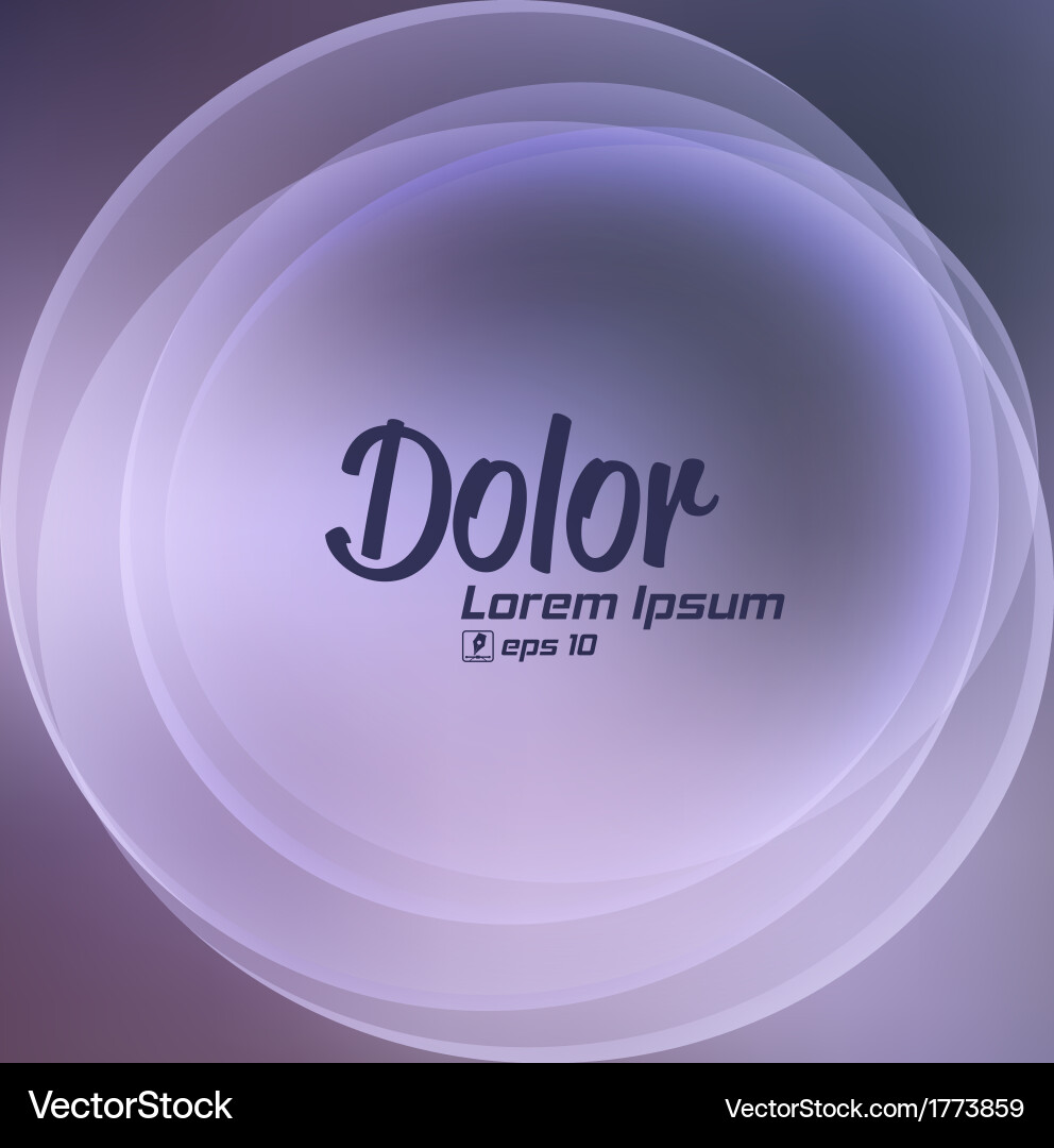 Abstract smooth light circle background vector image