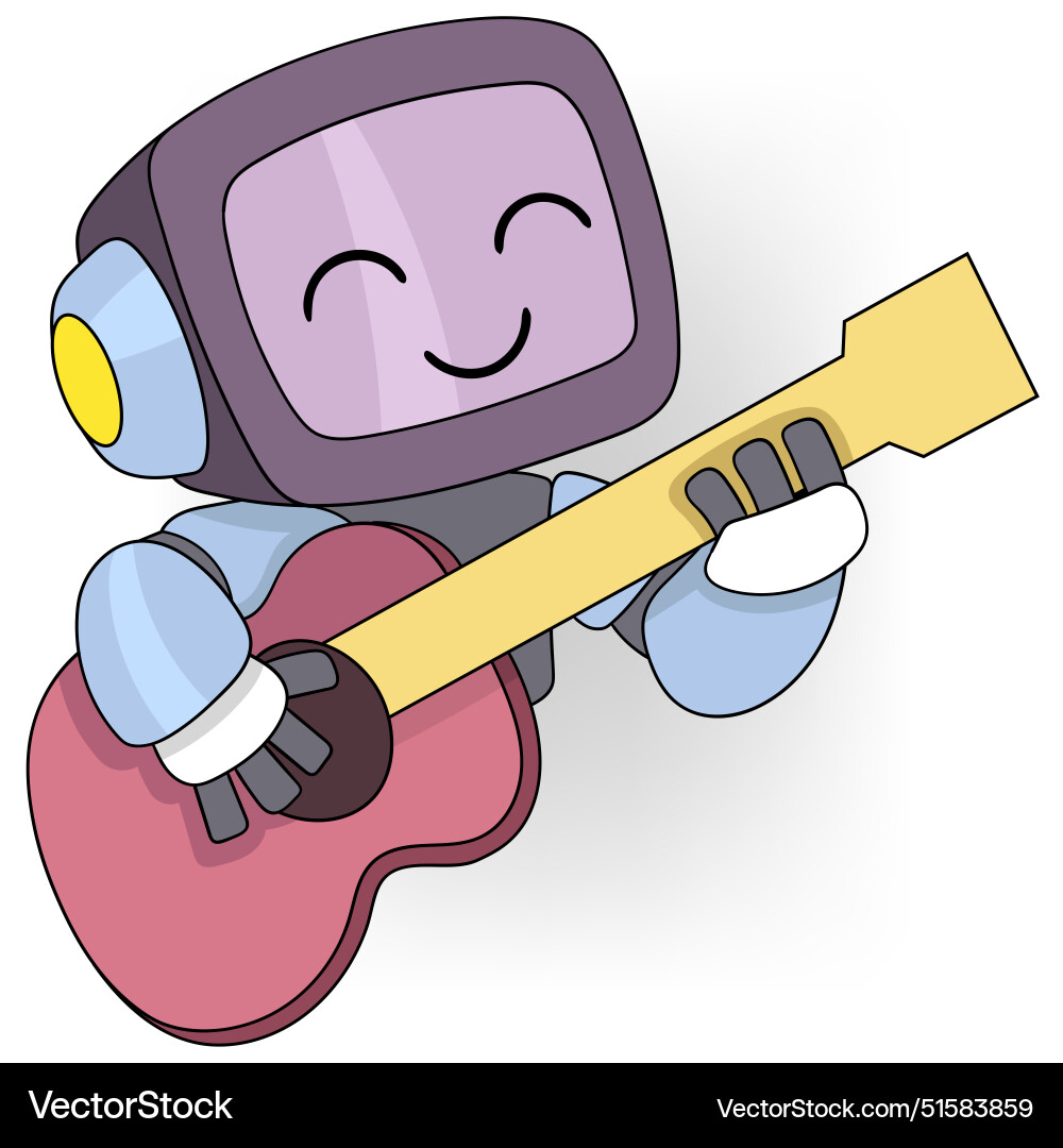 Artificial intelligence learning technology vector image