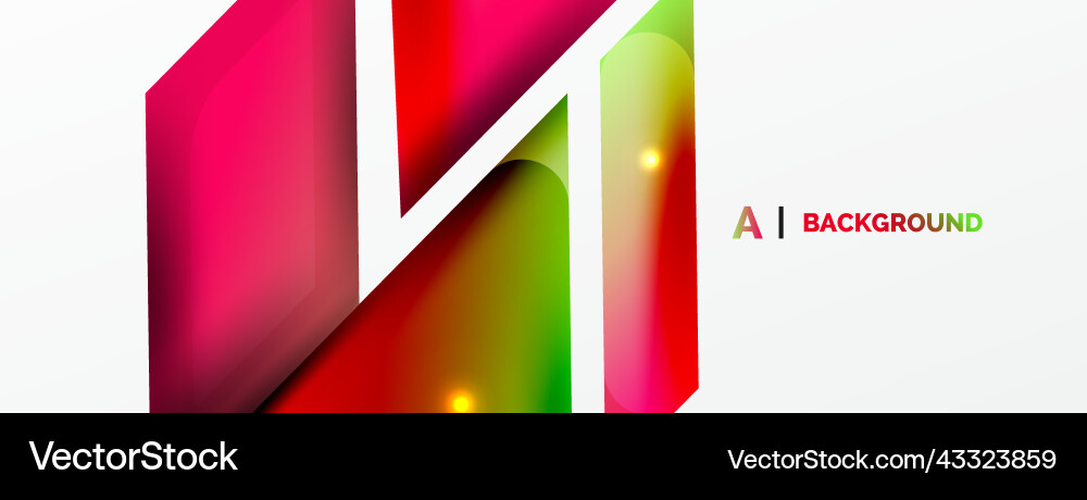 Dynamic 3d geometric abstract background Vector Image