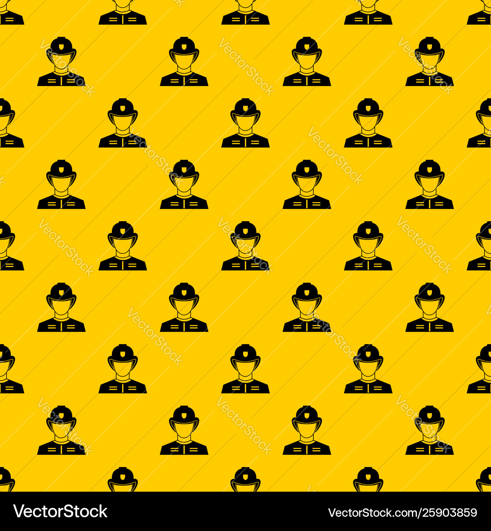 Firefighter pattern Firefighter pattern vector image