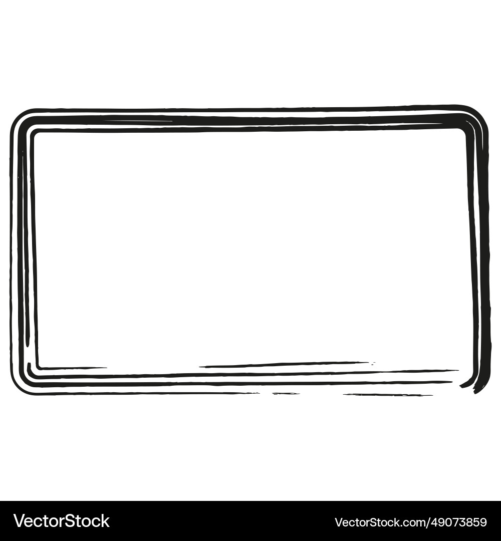 Grungy rectangular frame eps Vector Image