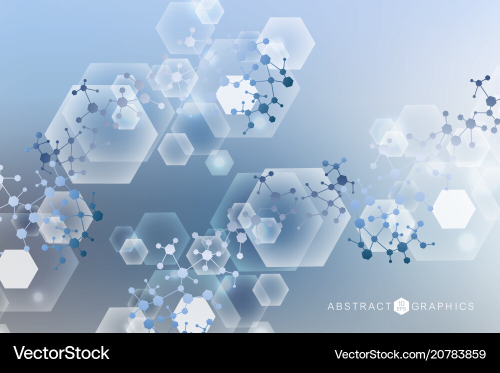 Hexagonal abstract background big data Hexagonal abstract background big data Vector Image