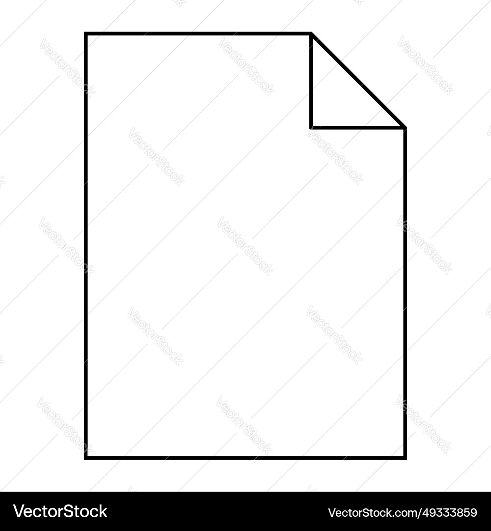 Modern flat design of empty mockup file icon Modern flat design of empty mockup file icon vector image