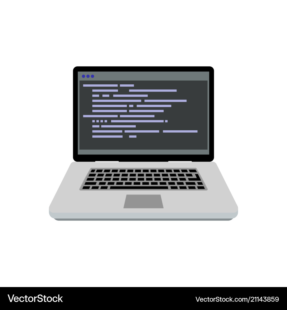 Schreibcode programmieren Schreibcode programmieren Vektorbild