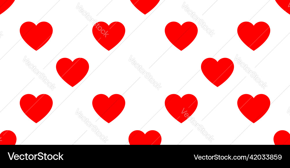 Seamless repeatable heart shape icon pattern Seamless repeatable heart shape icon pattern Vector Image