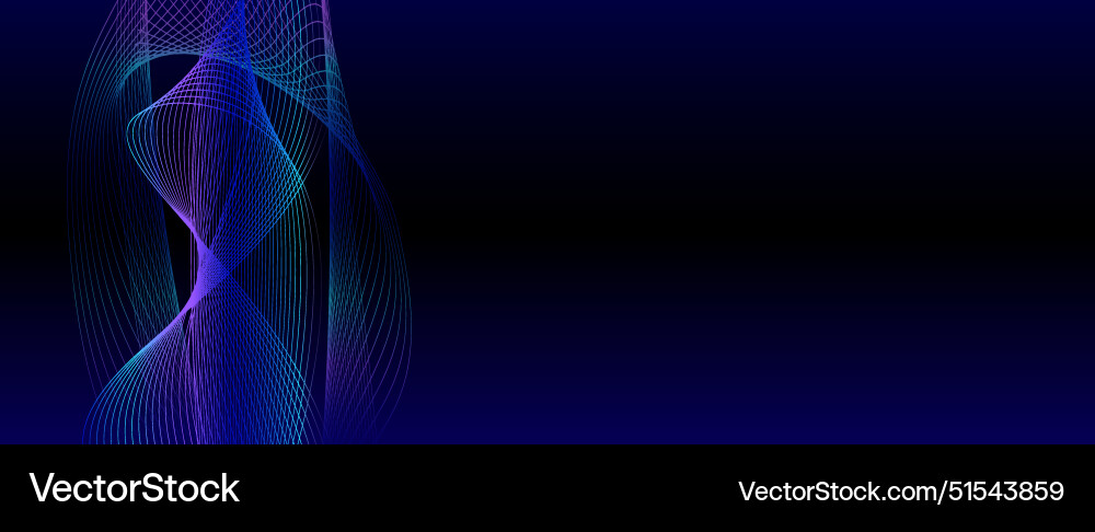 Shapes created with lines in the space Vector Image