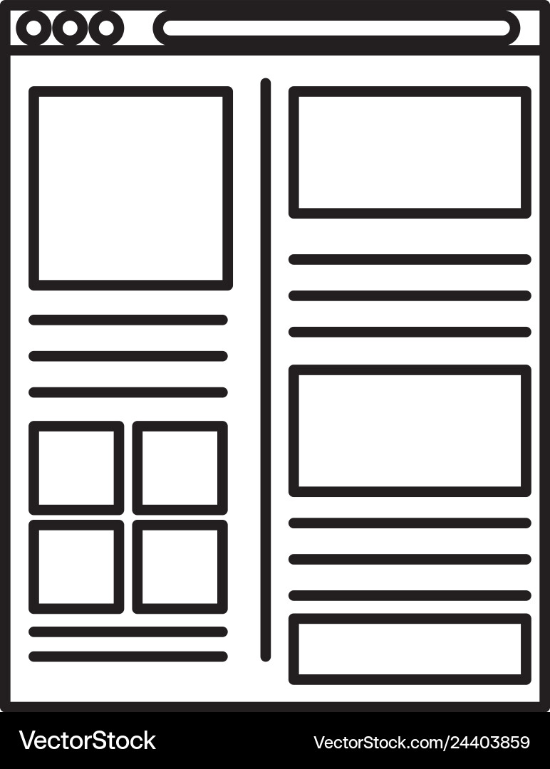 Template webpage with security setup Template webpage with security setup vector image
