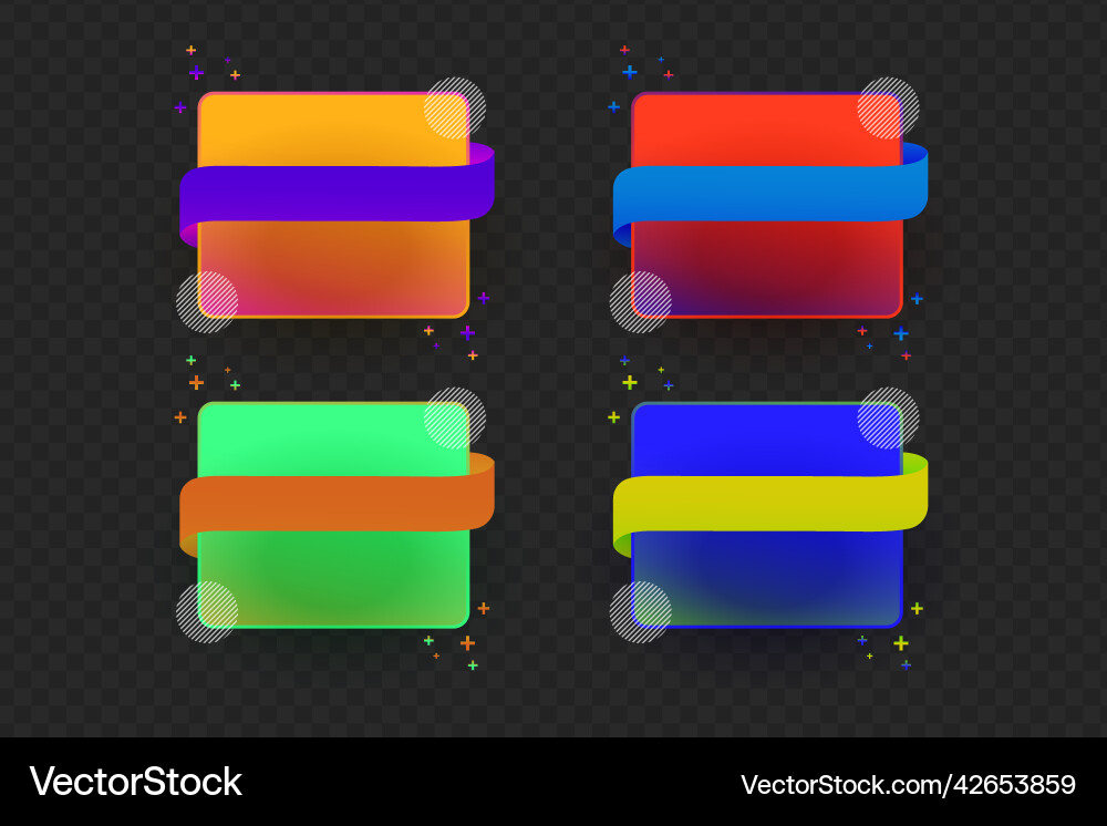 Text box banner label with copy space Text box banner label with copy space vector image