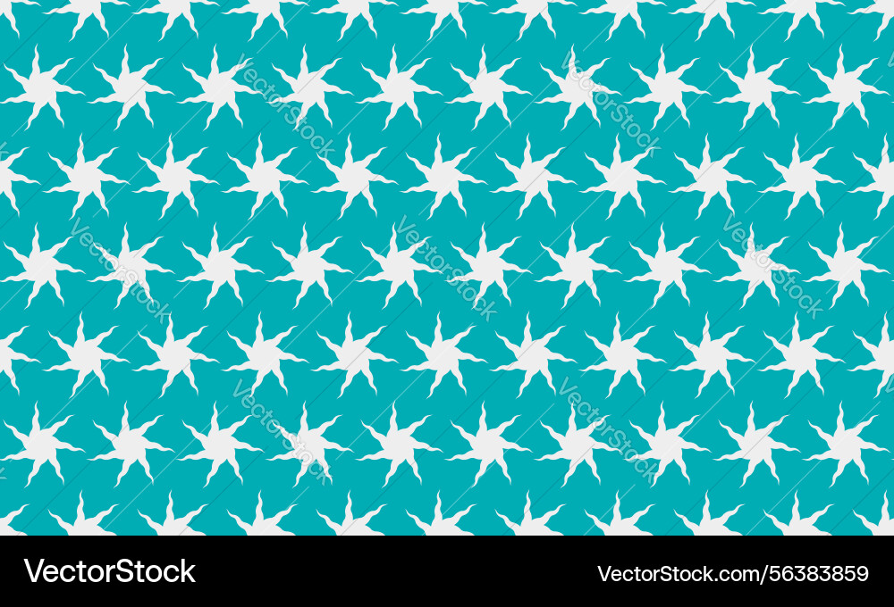 Vibrant teal background with a repeating pattern vector image