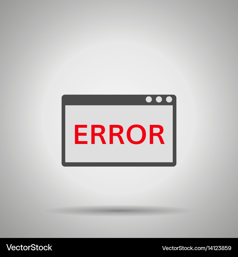 Window operating system error vector image