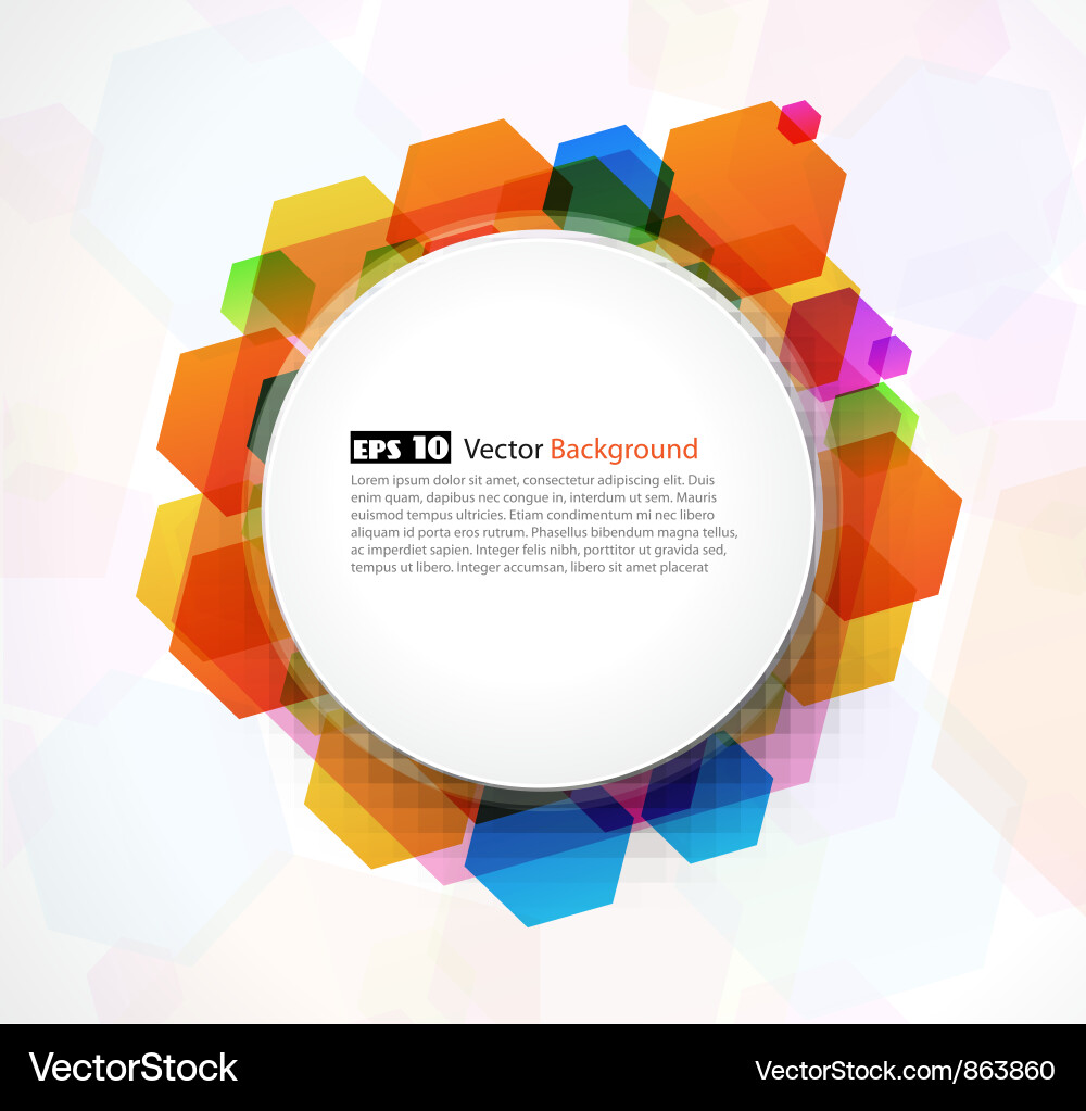Abstract colorful frame Vector Image