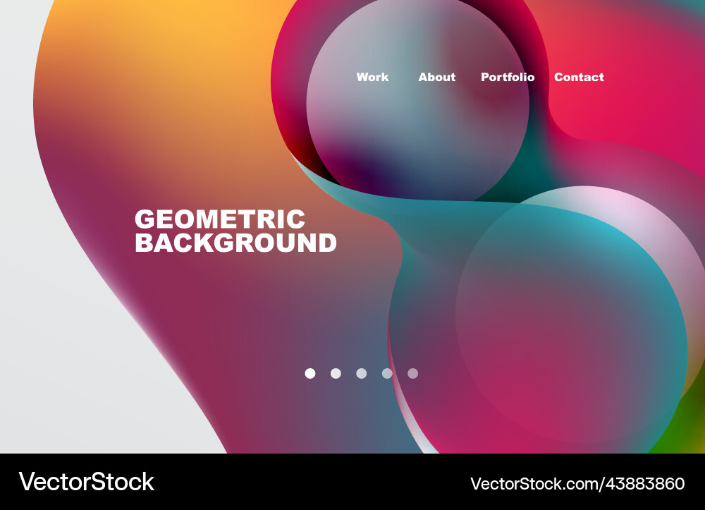 Abstract liquid background for your landing page Abstract liquid background for your landing page Vector Image