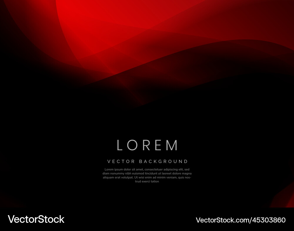 Abstract Red Curve Background Vector Image