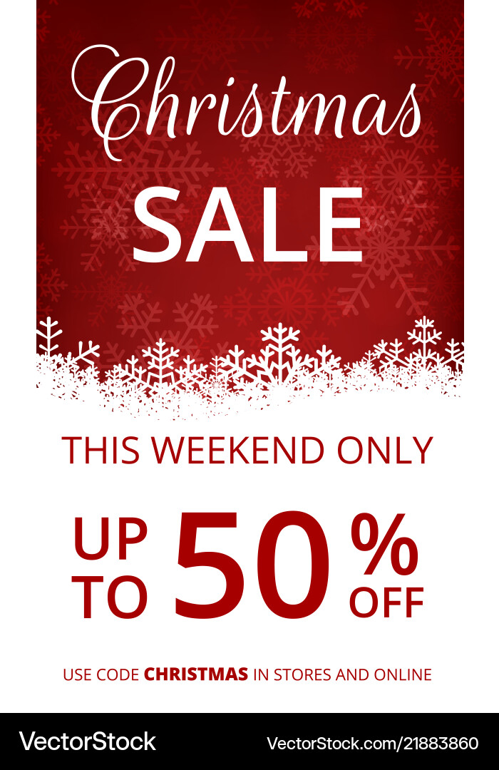 Christmas Web Banner with Snowflake Border Vector Image