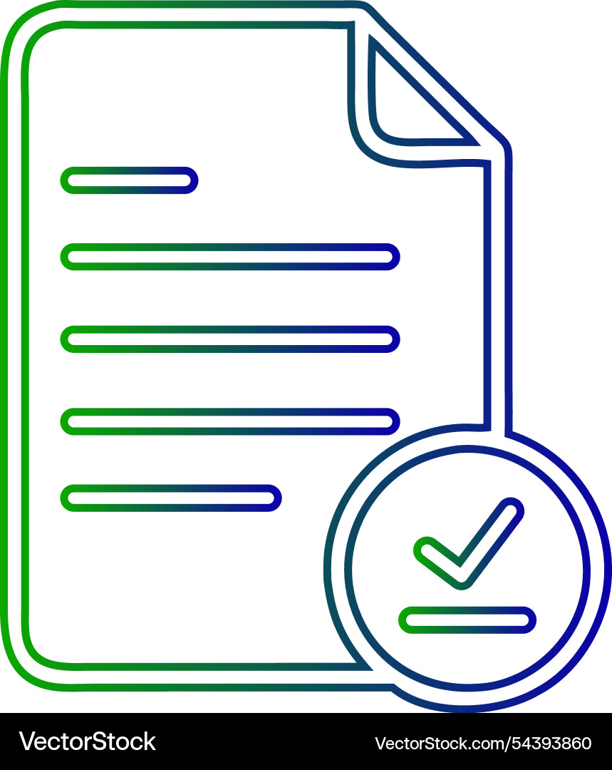 Document validated icon Document validated icon Vector Image