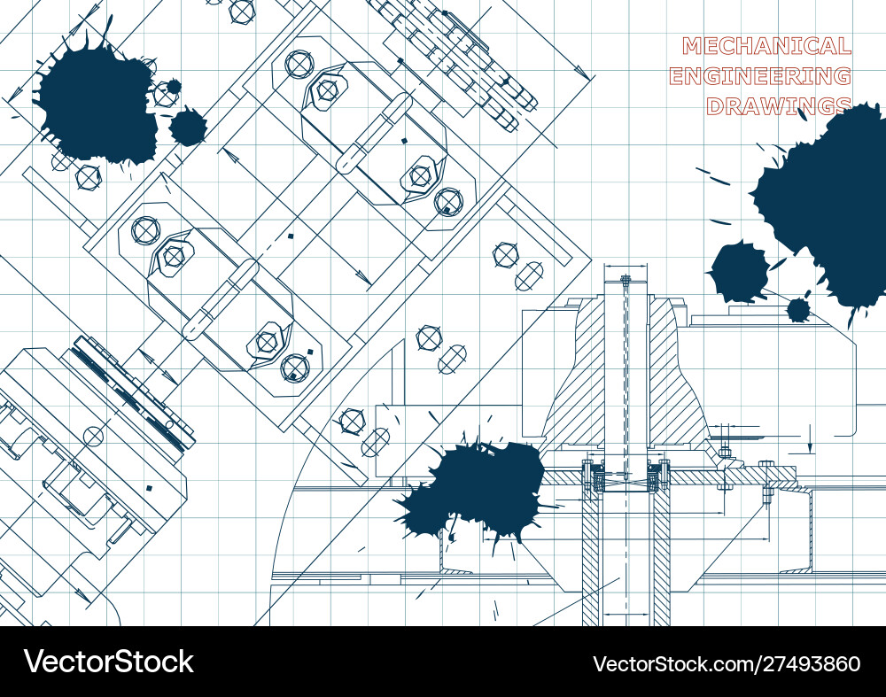 Engineering backgrounds technical design Engineering backgrounds technical design vector image