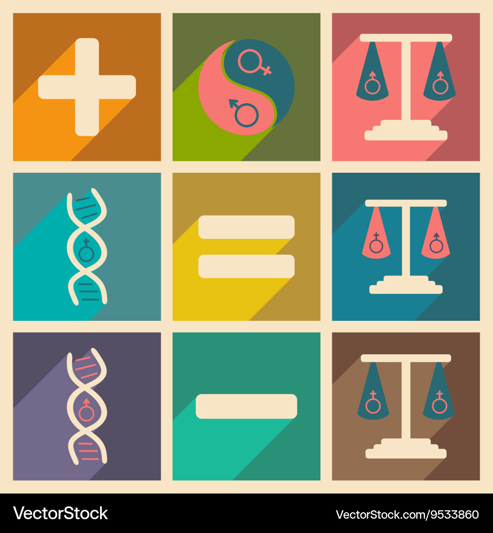 Flat with shadow concept and mobile application Vector Image