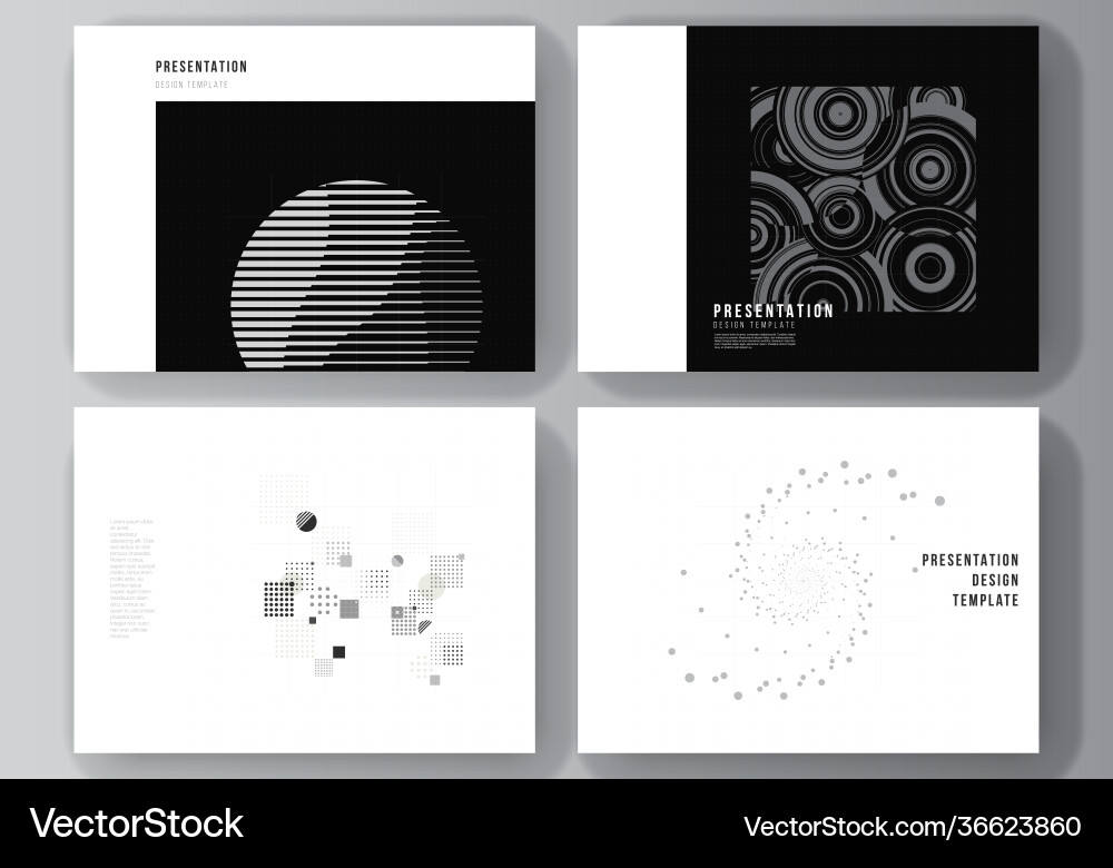 Layout presentation slides design Layout presentation slides design vector image