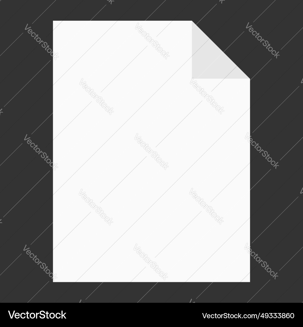 Modern flat design of empty mockup file icon Modern flat design of empty mockup file icon vector image