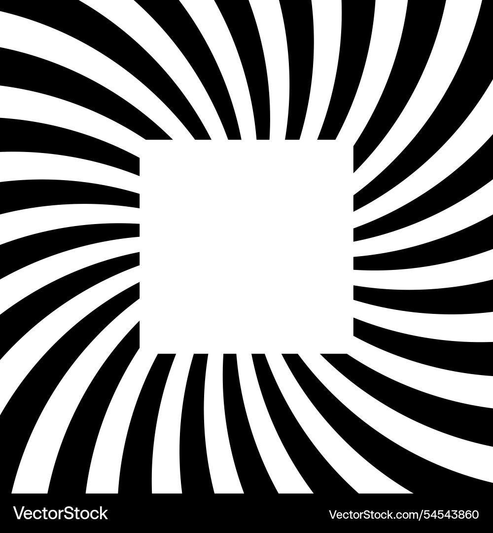 Square swirl design element Square swirl design element vector image