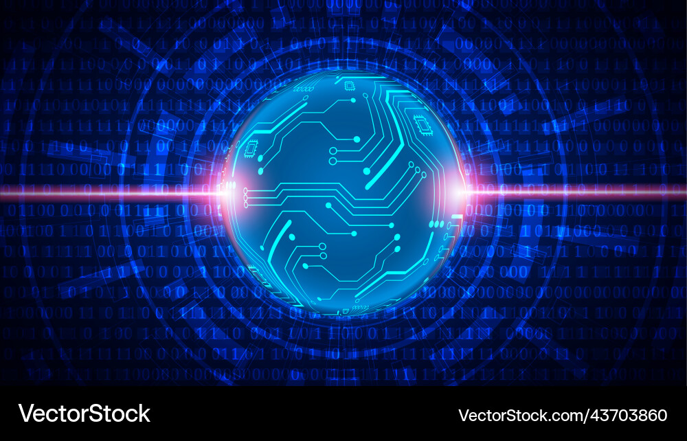 Technology background with hi-tech digital Technology background with hi-tech digital vector image