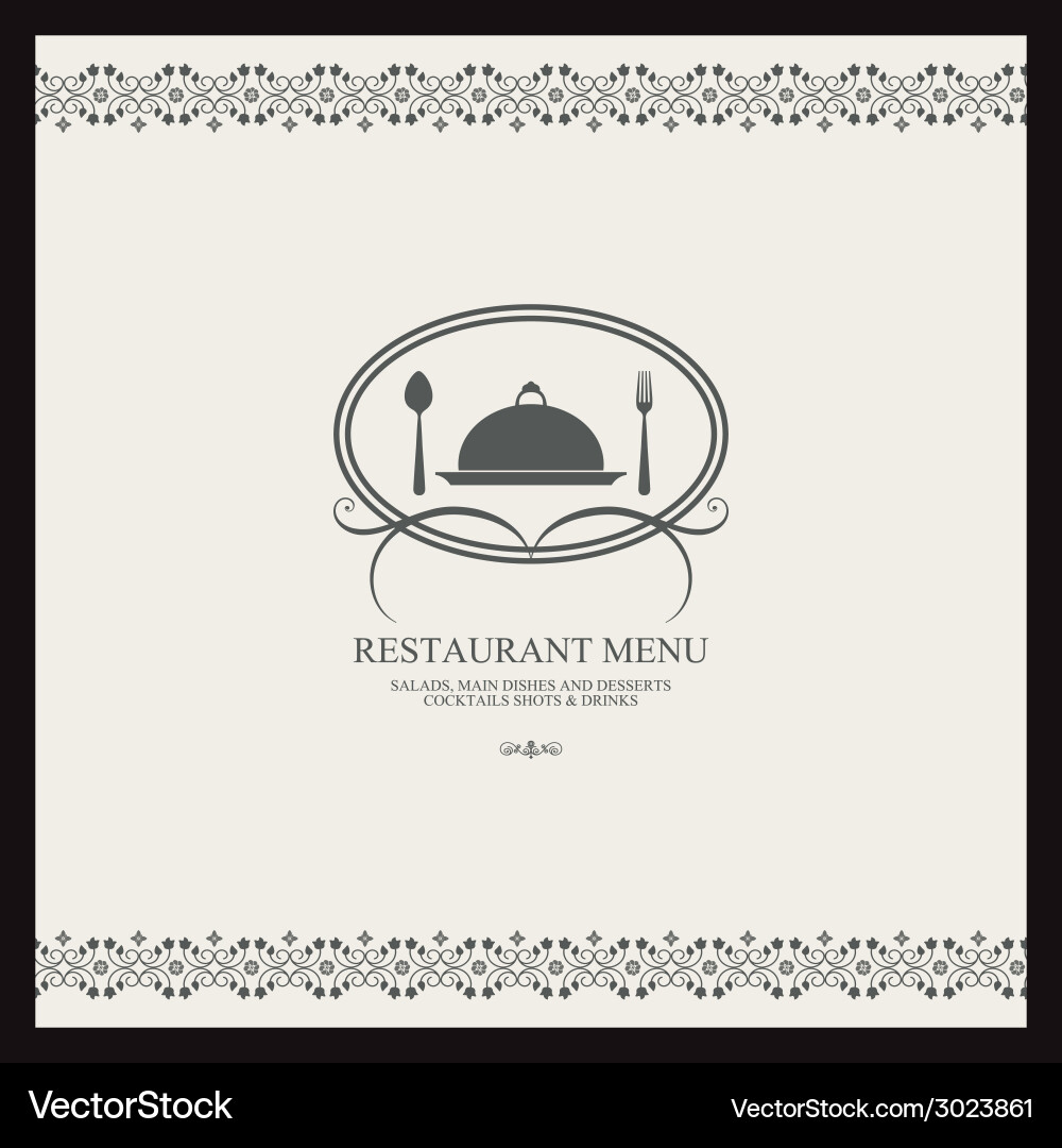 Abstract menu background with some special objects vector image
