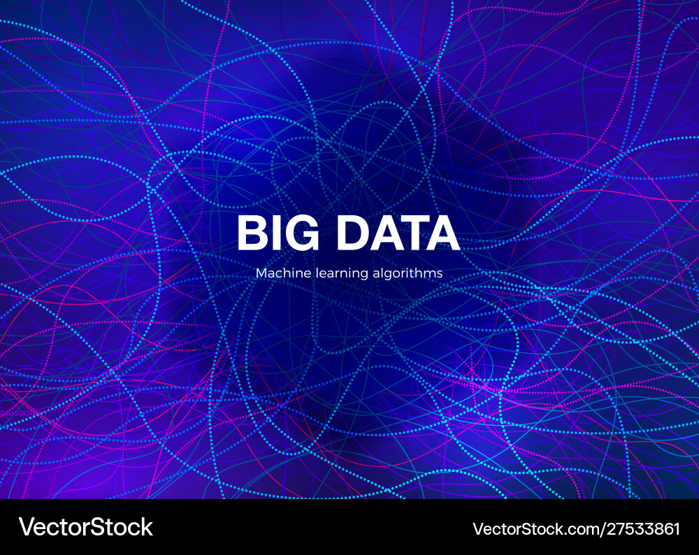 Big data visualisation concept abstract Big data visualisation concept abstract vector image
