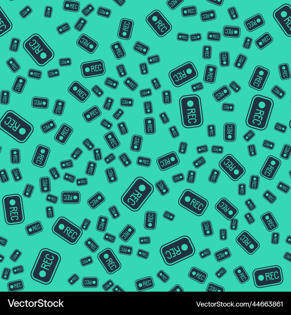 Black record button icon isolated seamless pattern Black record button icon isolated seamless pattern Vector Image