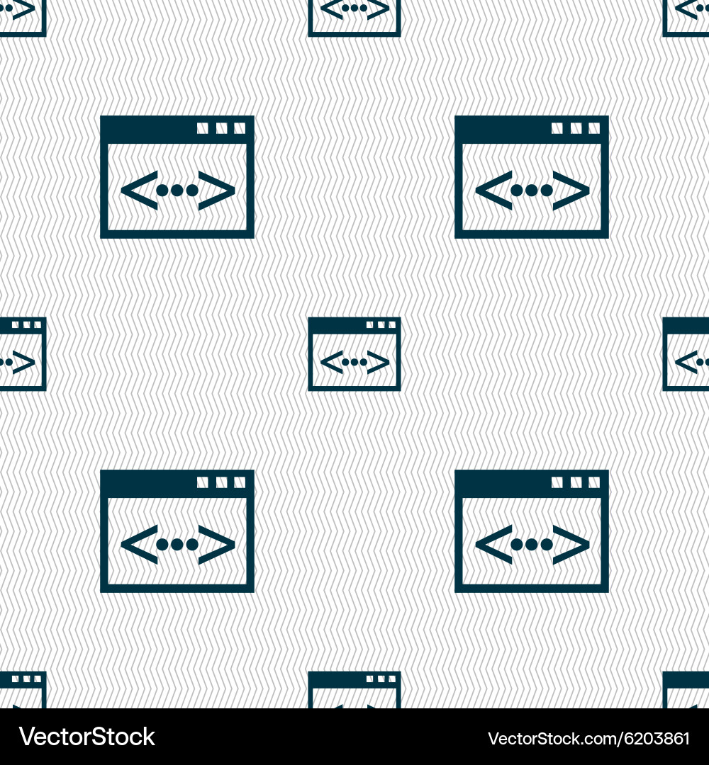 Code Sign Symbol Programmierer Symbol nahtlos abstrakt vektorbild