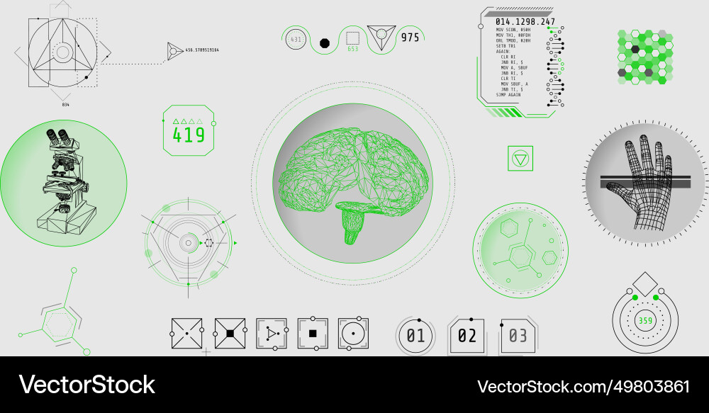 Design elements for infographic of data Vector Image