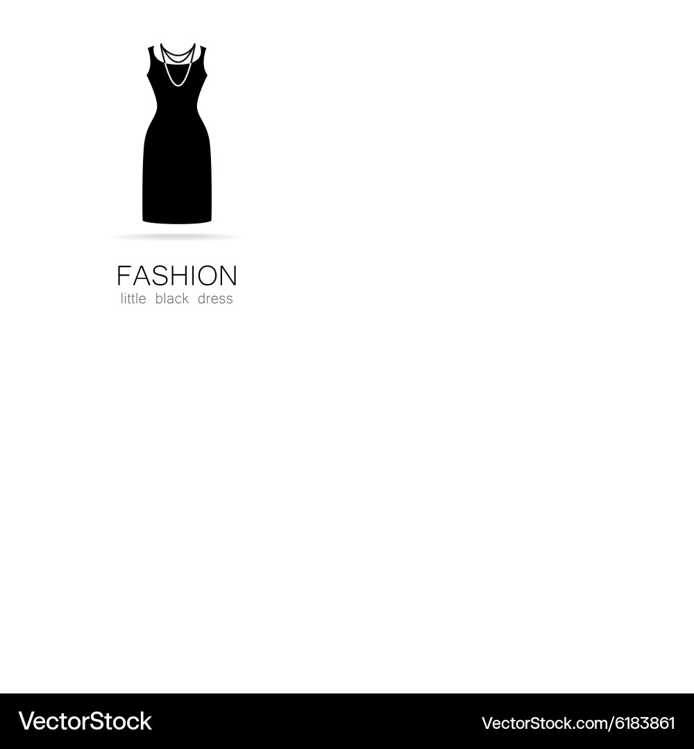 Fashion little black dress template Royalty Free Vector Fashion little black dress template Royalty Free Vector