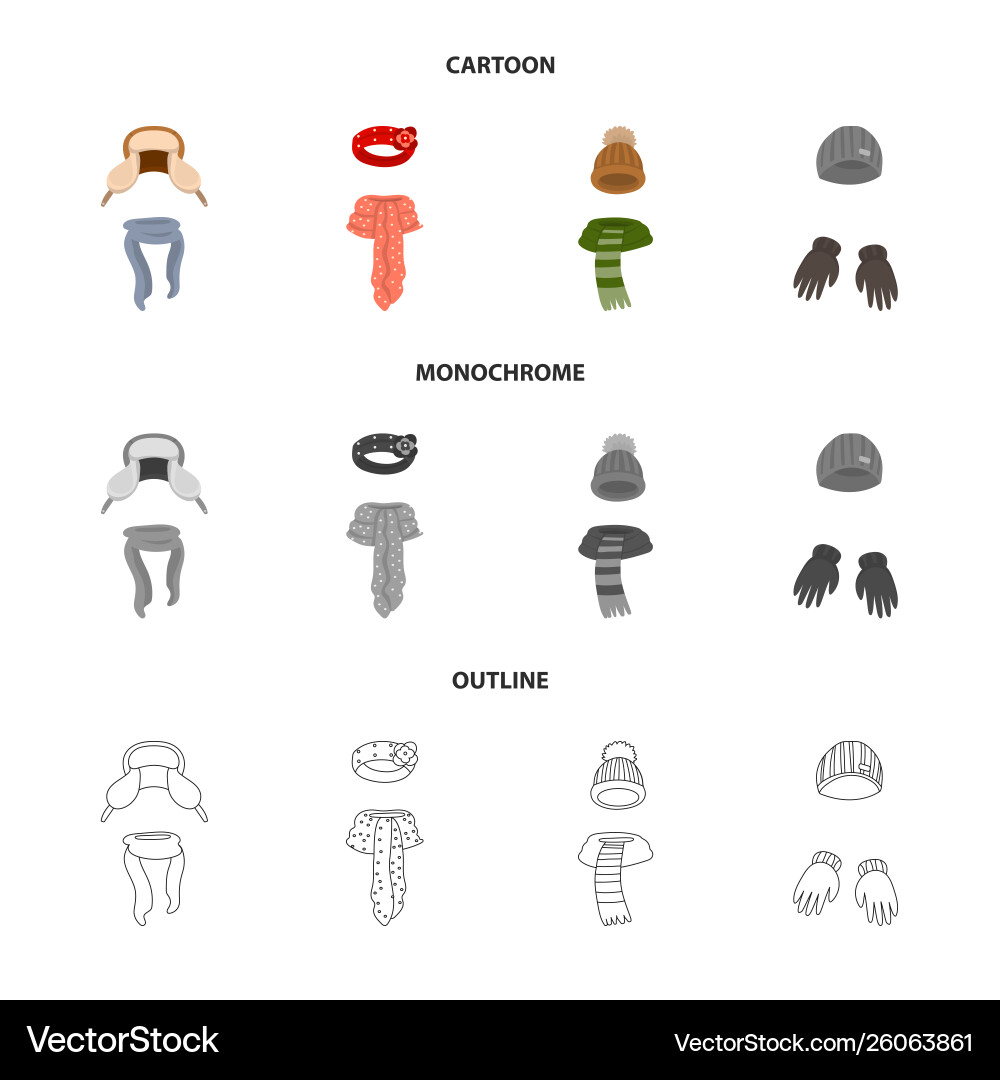 Isolated object clothes and texture sign set Vector Image