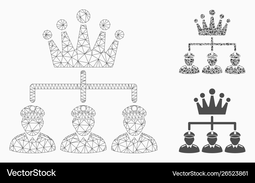 Monarchy structure mesh wire frame model Monarchy structure mesh wire frame model Vector Image
