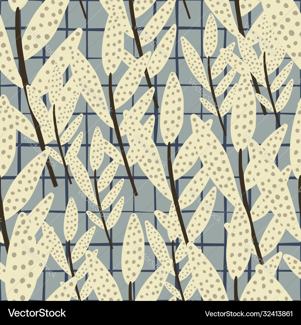 Random seamless pattern with light branches Vector Image